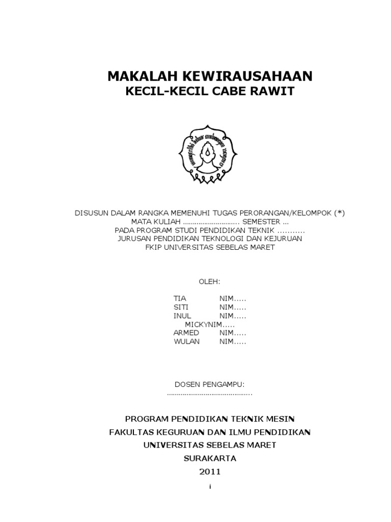 MAKALAH KEWIRAUSAHAAN
