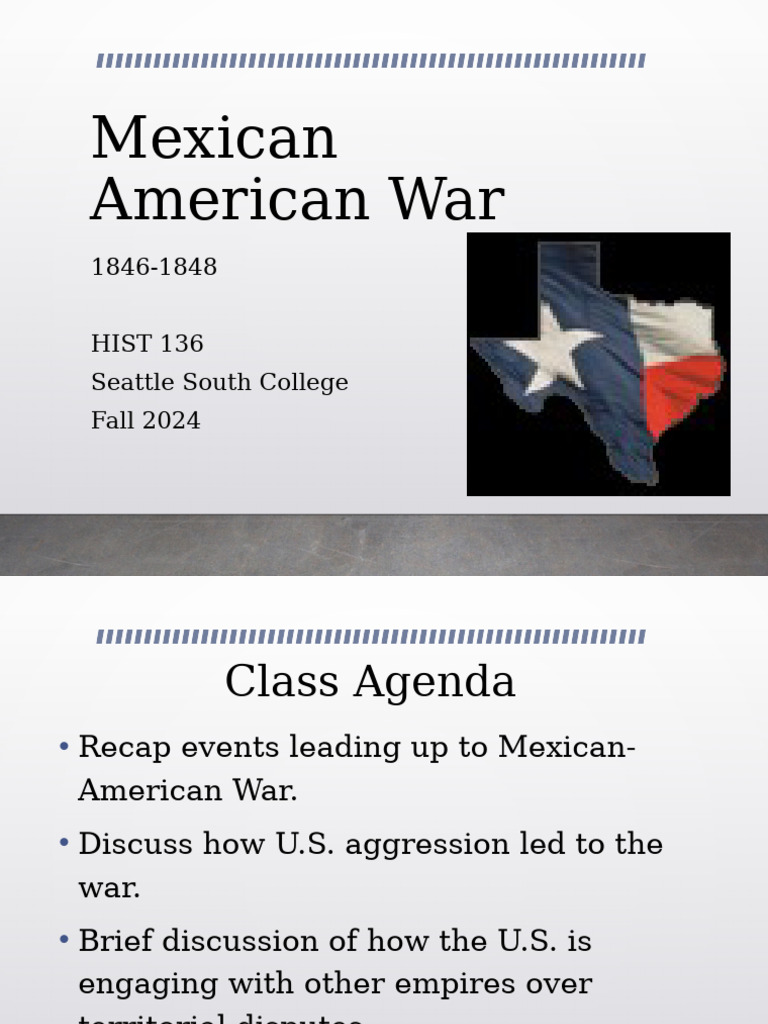 HIST 136-Mexican American War. and Manifest Destinypptx | PDF | Mexican ...