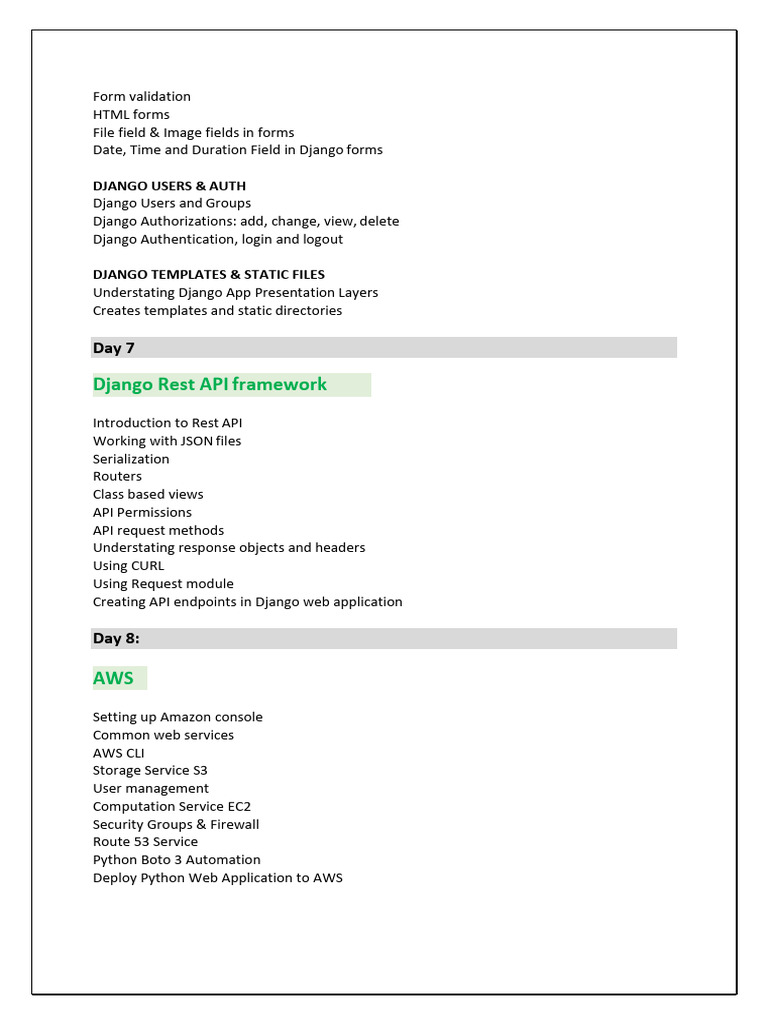Django Forms, API, and AWS Setup Guide | PDF