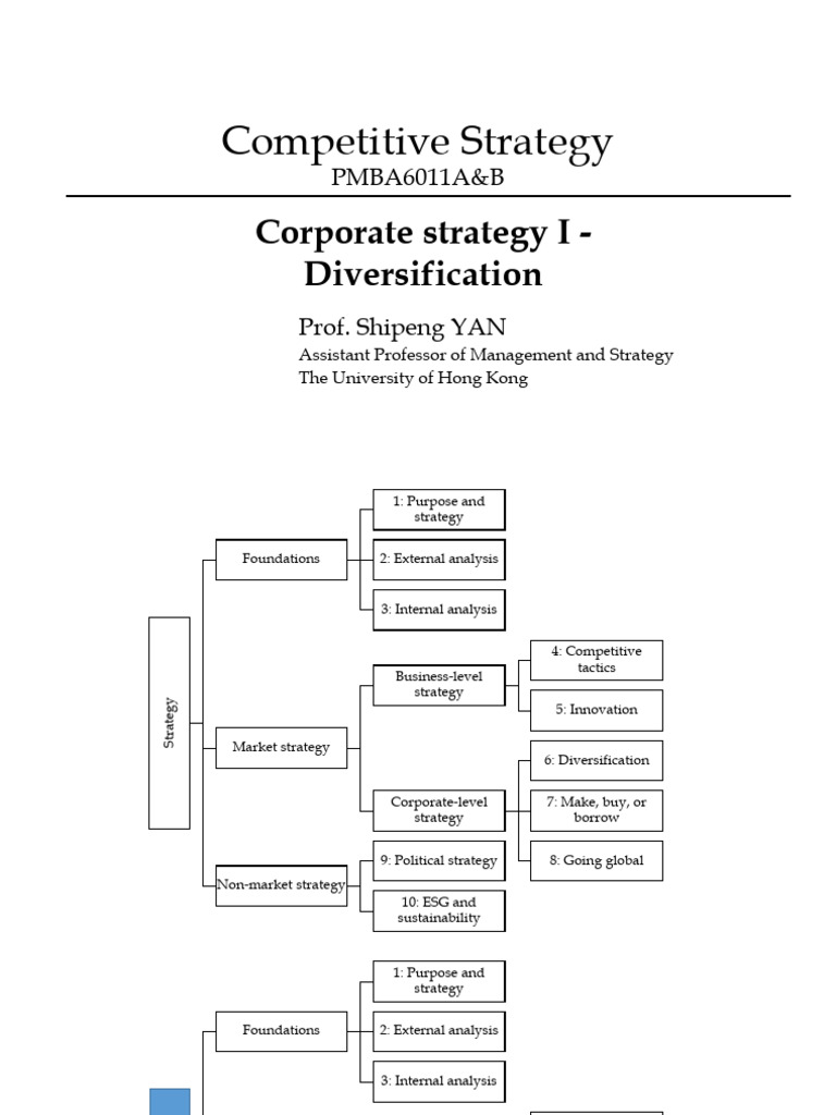Corporate Diversification Strategies Explained | PDF | Strategic ...