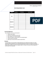 Routing Table Interpretation