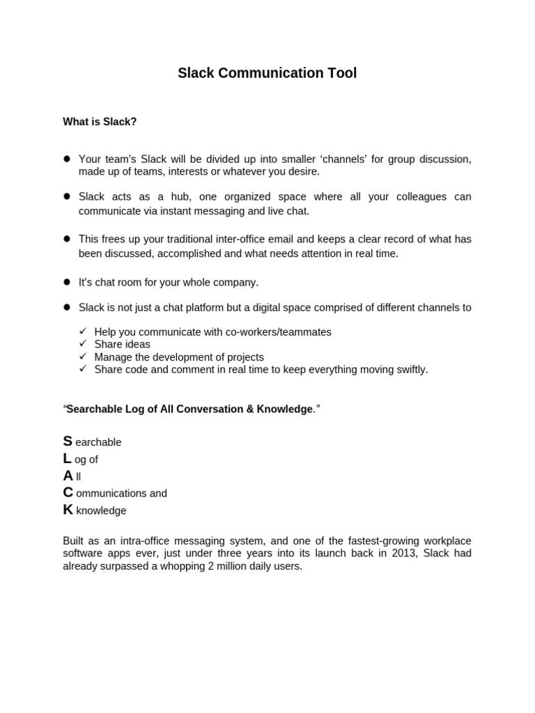 Slack Communication Essentials Guide | PDF | Software | Computing