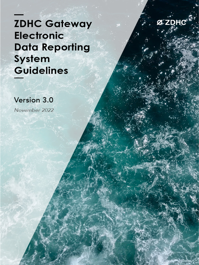 ZDHC Gateway Reporting Guidelines 3.0 | PDF | Computing