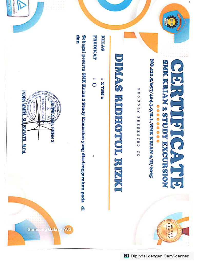 Dimas Ridhotul Rizki Xtbsm2 | PDF