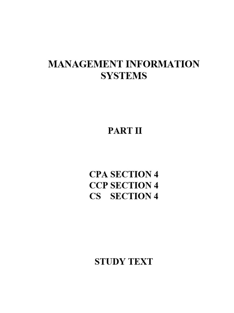 Management Information Systems Overview | PDF | Computer Data Storage ...