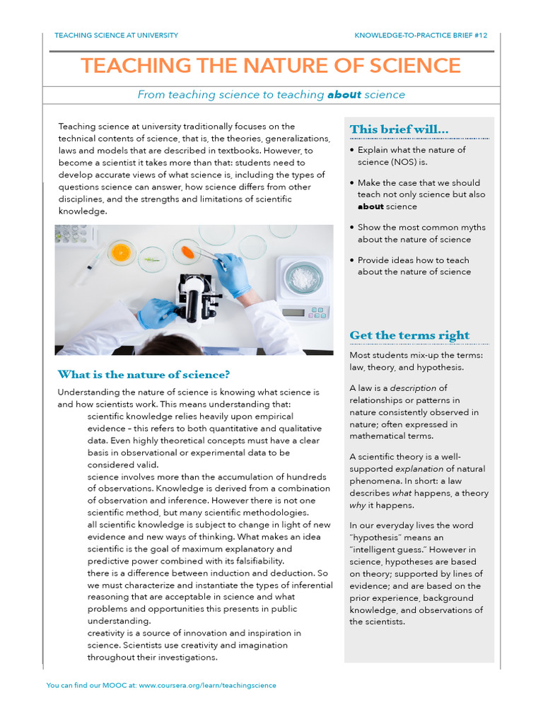 Understanding the Nature of Science | PDF | Science | Theory