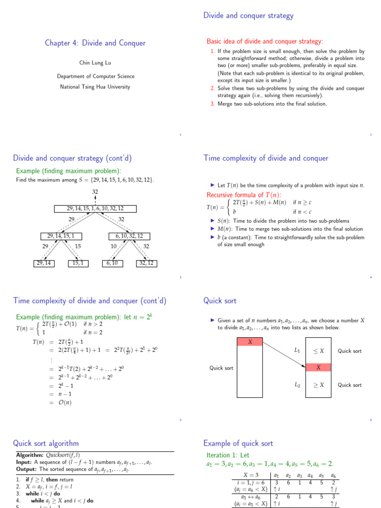 Chap4 Algo2024 Slide | PDF | Mathematical Analysis | Computer Programming