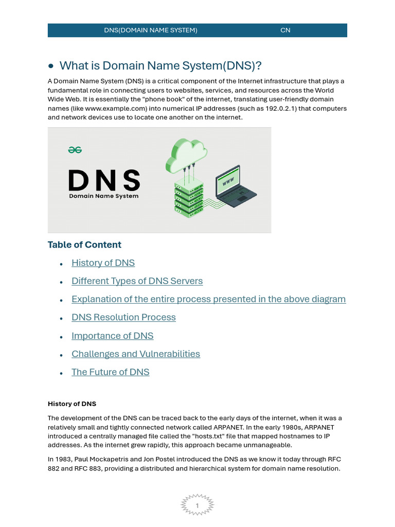 What Is Domain Name System | PDF | Domain Name System | Domain Name