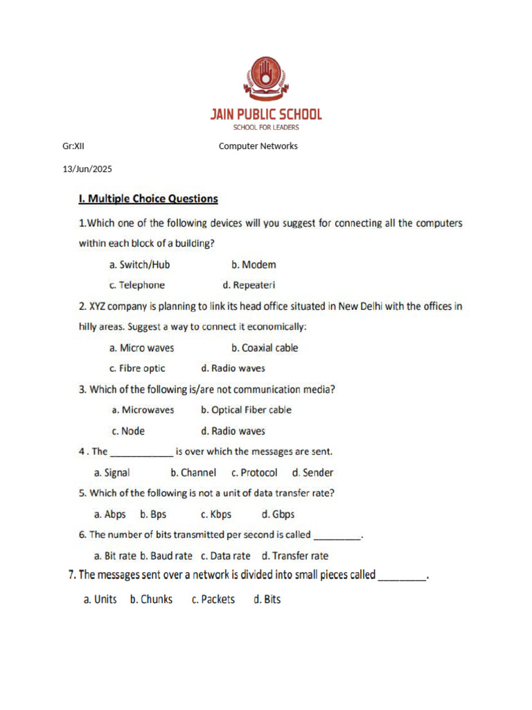 Networks Assignment | PDF