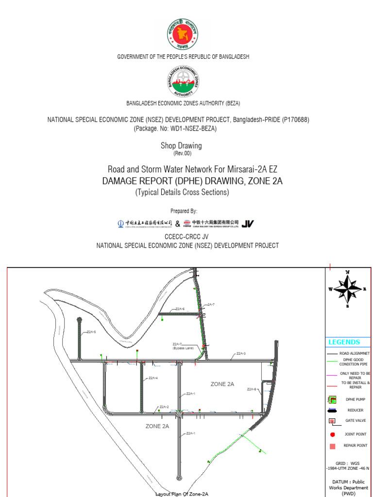 Damage Report Drawing (Dphe), Zone 2a | PDF | Foreign Direct Investment