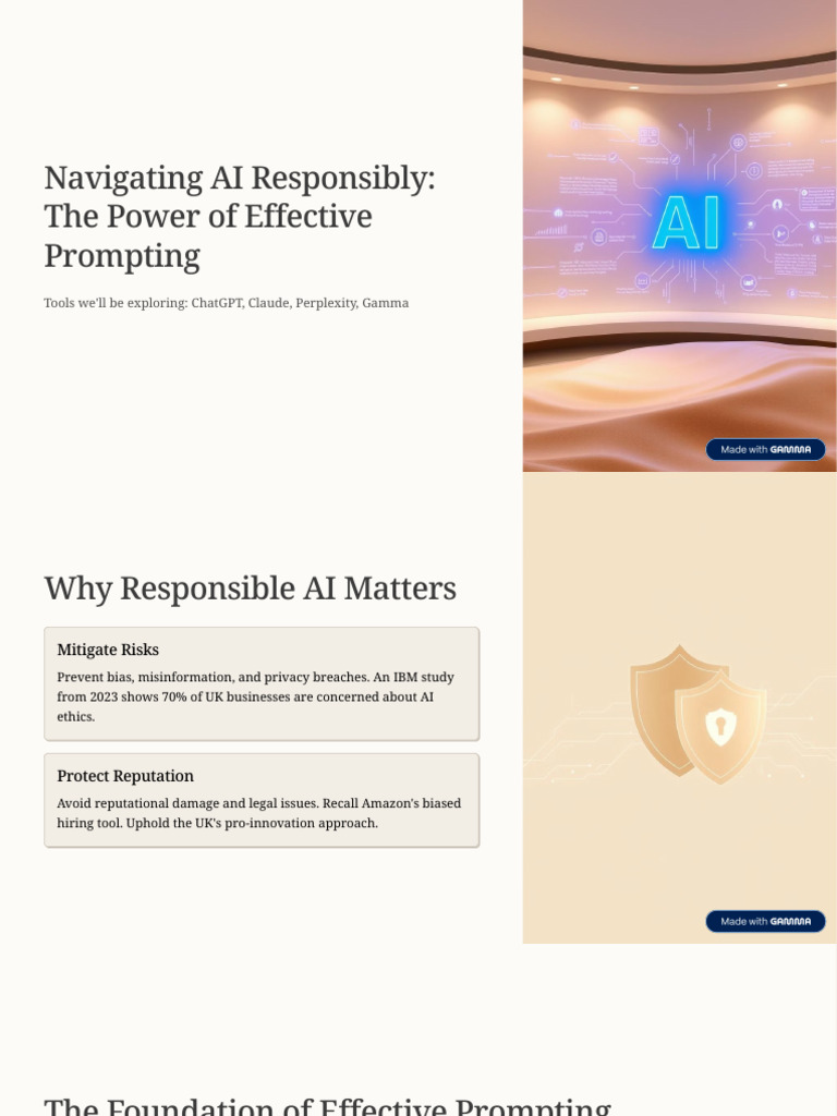Navigating AI Responsibly The Power of Effective Prompting | PDF ...
