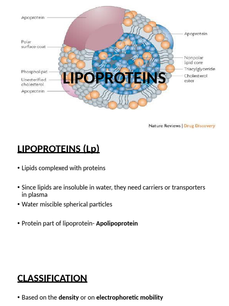 Overview of Lipoproteins and Metabolism | PDF | Lipoprotein | High ...