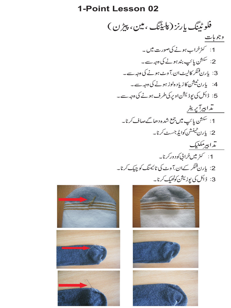 Lesson - 2 Floating Yarns (Main, Pattern, Main) | PDF