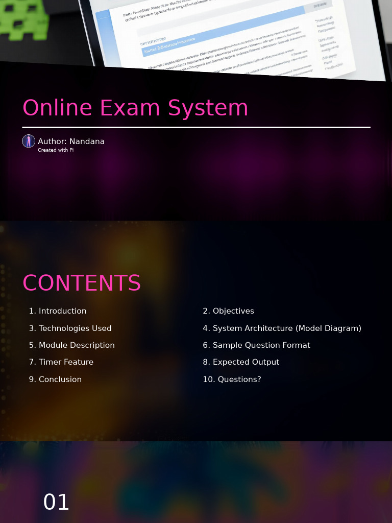 Java-Based Online Exam System Guide | PDF | User (Computing) | Modular ...