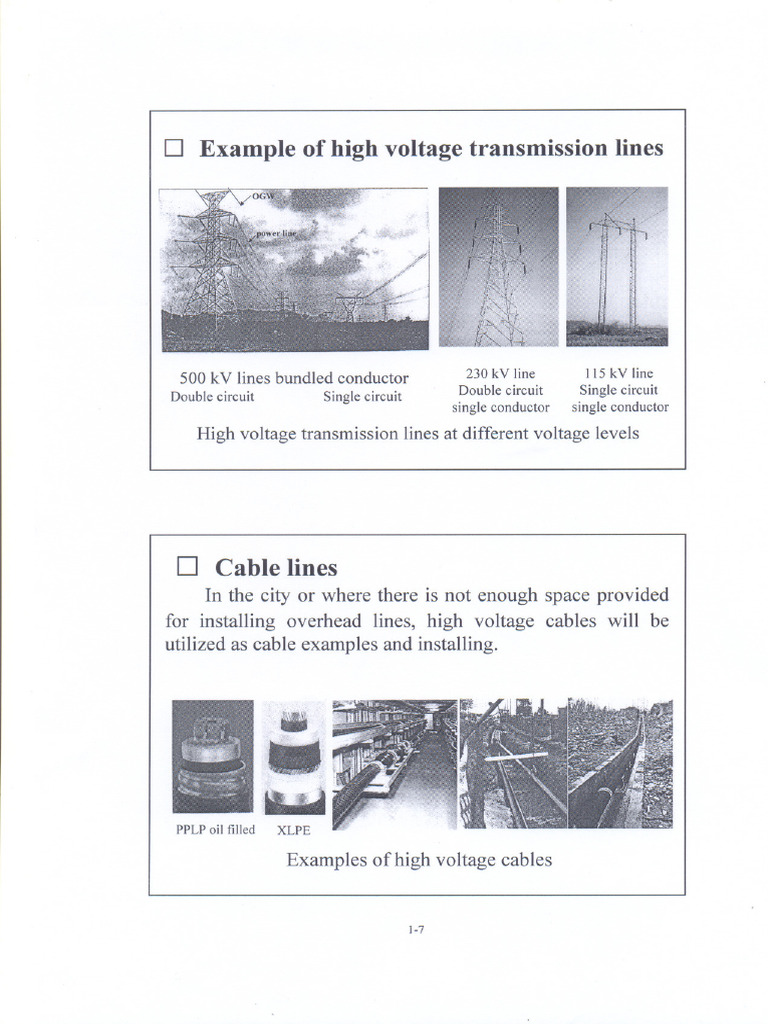 High Voltage Transmission Line Examples | PDF