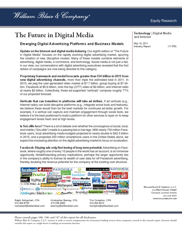 The Future in Digital Media | PDF | Online Advertising | Advertising