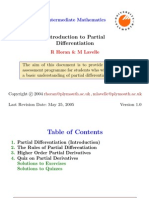 Introduction To Partial Differentiation