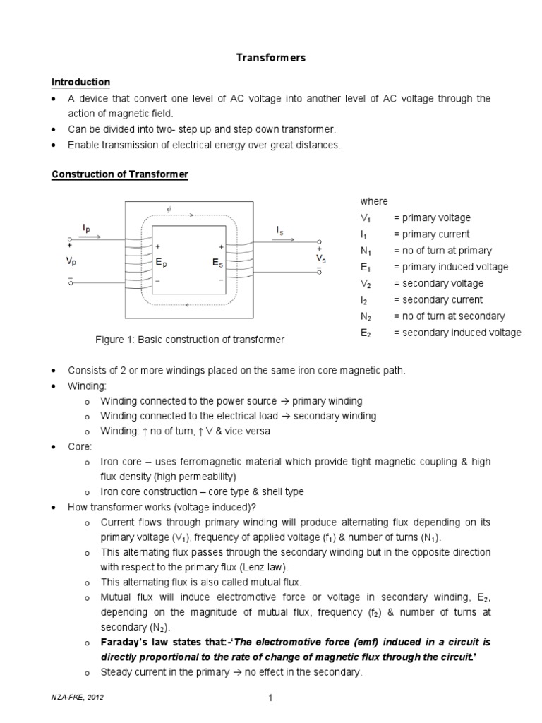 Transformer Part 1 GG | PDF | Transformer | Inductor