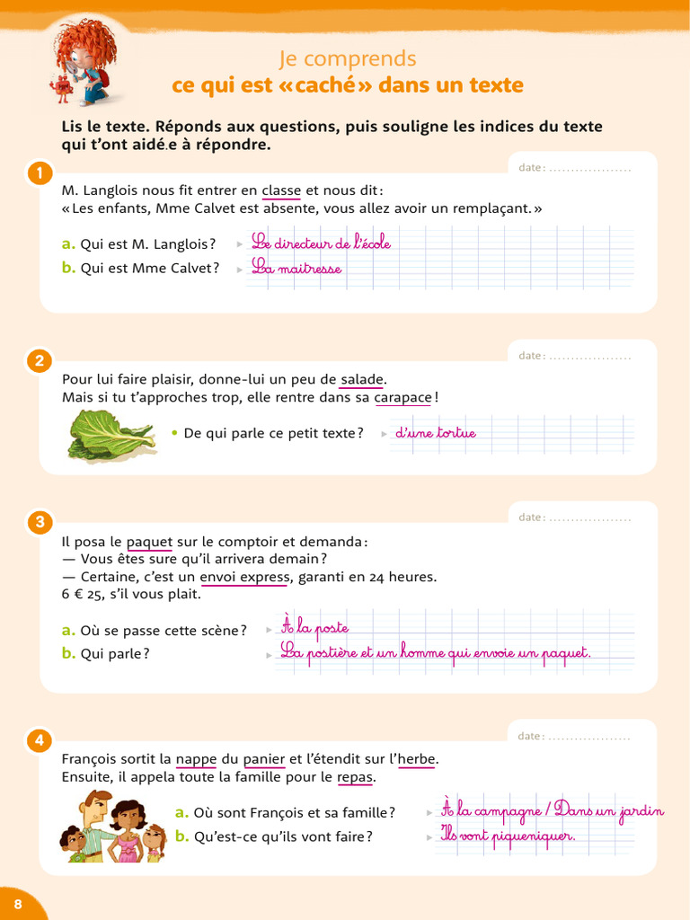 Exercices de compréhension de texte | PDF