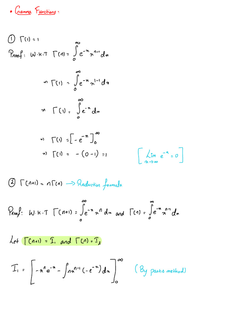 Special Functions Proofs | PDF