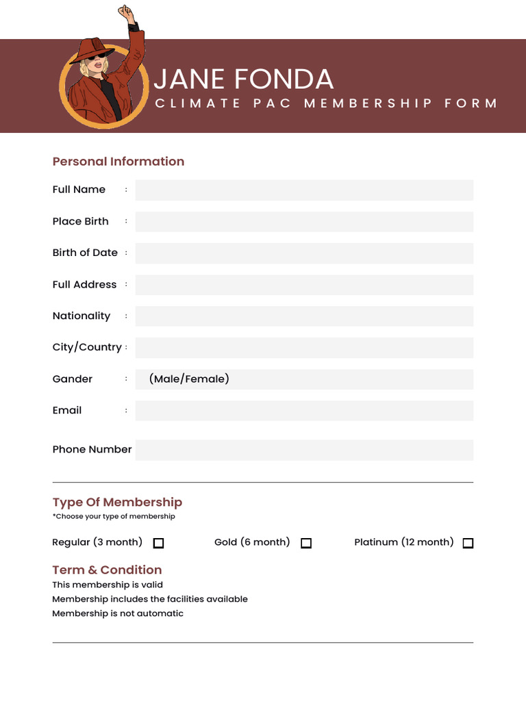 Climate Pac Membership Form | PDF