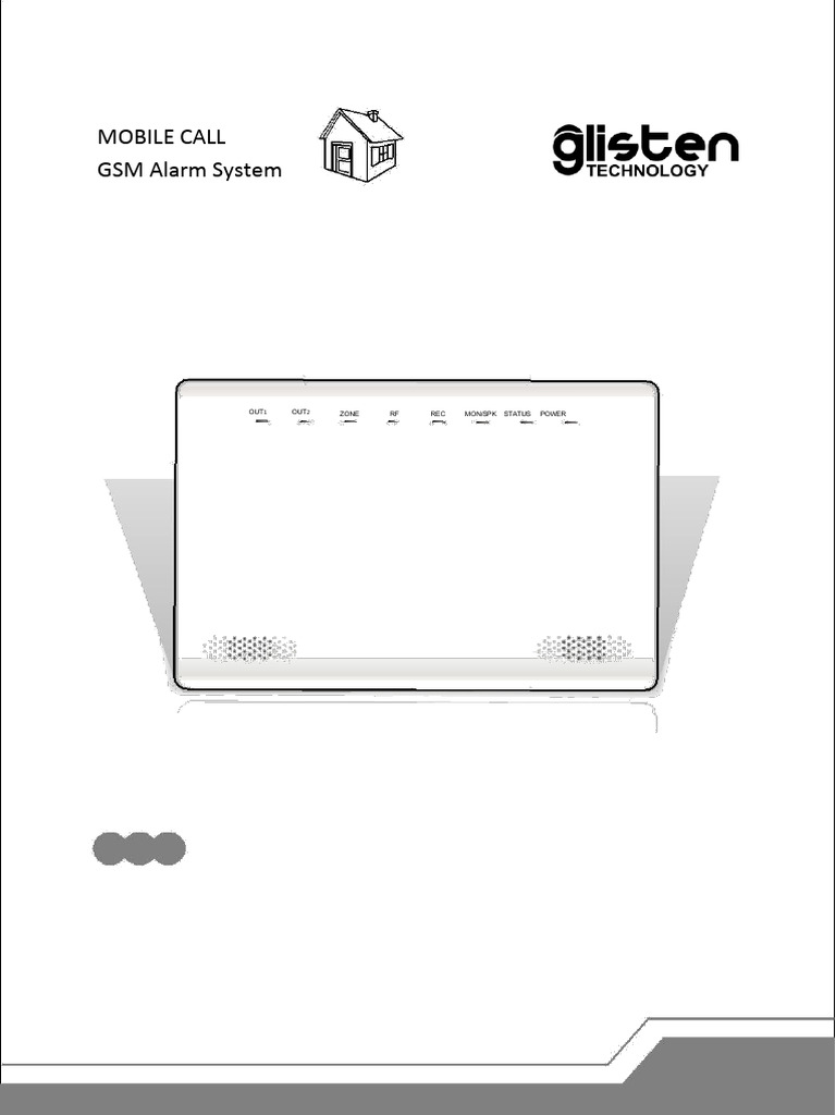 GSM Alarm System User Manual | PDF | Remote Control | Security Alarm