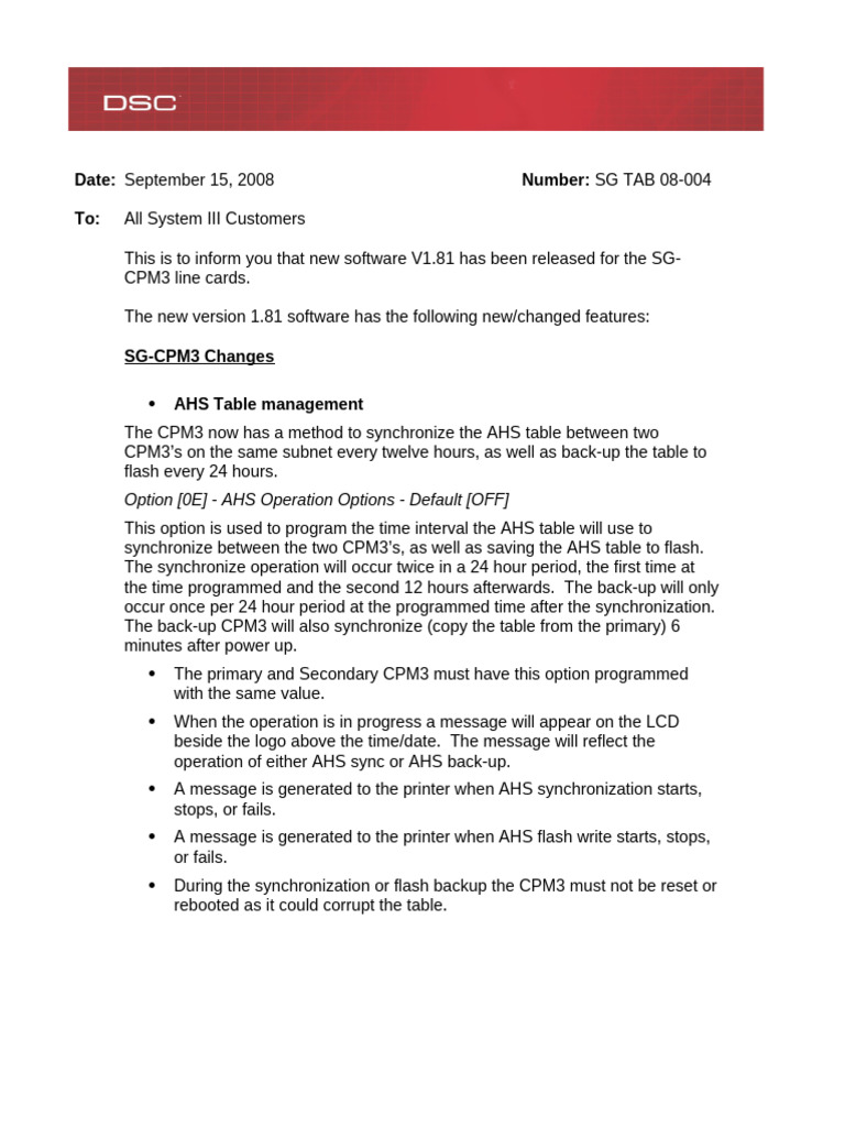 SG-CPM3 Software Update V1.81 Details | PDF | Power Supply | Software