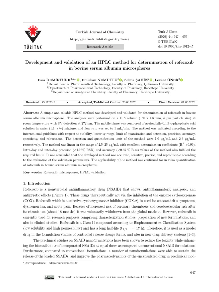 Development and Validation of An HPLC Method For D | PDF | High ...