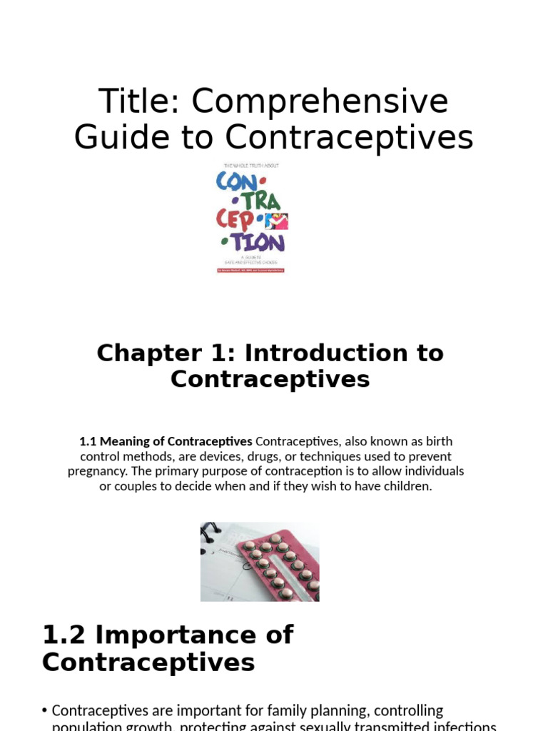 Types of Contra | PDF | Birth Control | Safe Sex