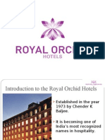 Introduction to Royal Orchid Hotels Chain