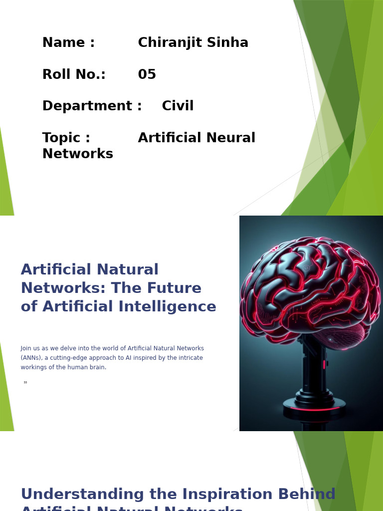 Artificial Natural Networks The Future of Artificial Intelligence | PDF ...