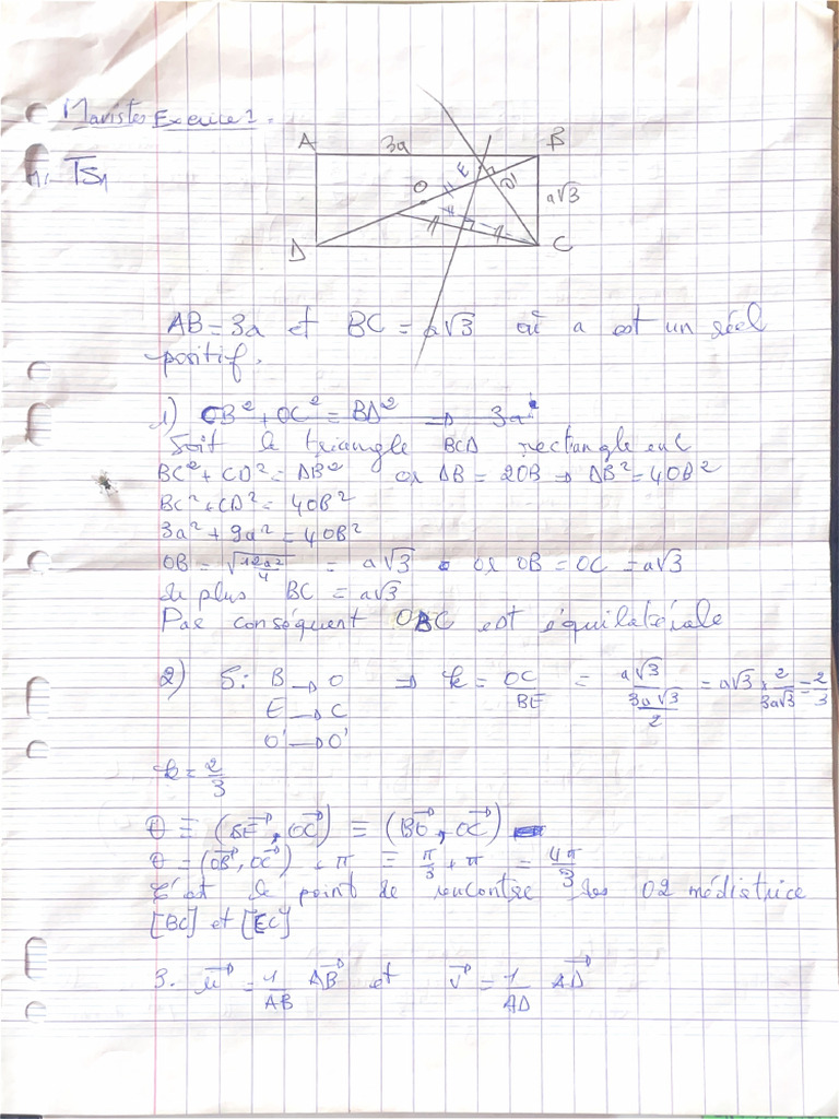 Exo Math À Rendre | PDF