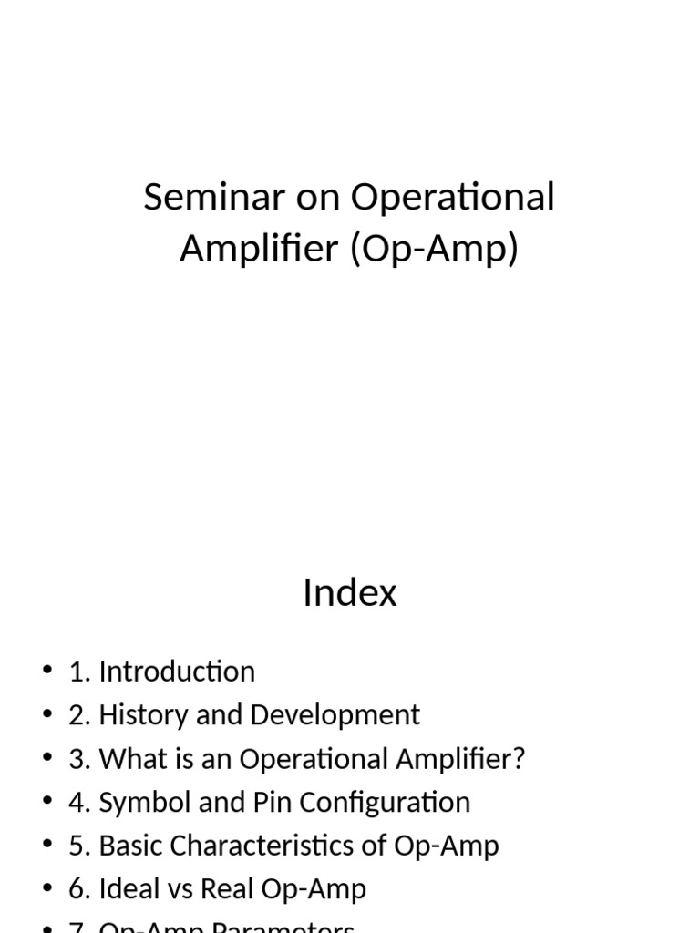 Understanding Operational Amplifiers | PDF | Operational Amplifier ...
