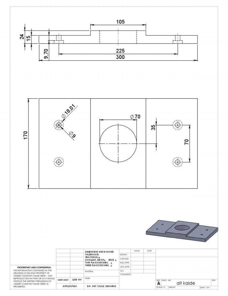 Technical Drawing Specifications Document | PDF