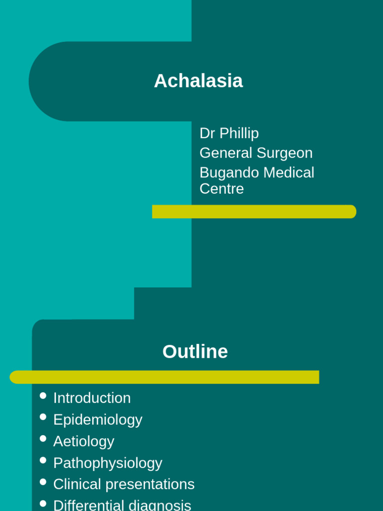 Differential Diagnosis of Achalasia | PDF | Gastroenterology | Medicine