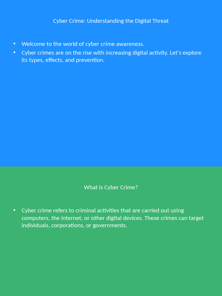 Cyber Crime Awareness and Prevention | PDF | Cybercrime | Ransomware