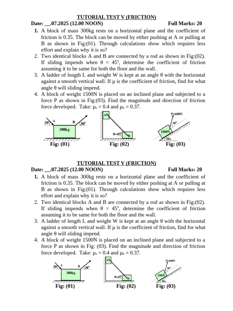 Em Tutorial Test V and Vi SC | PDF | Acceleration | Velocity