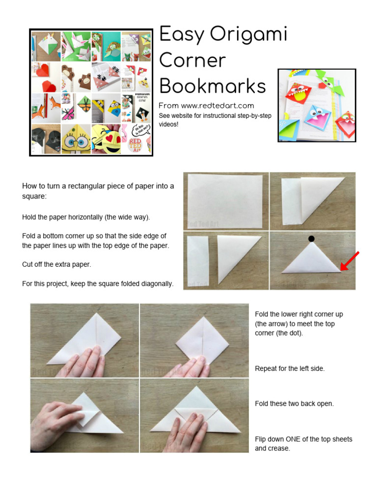 How To Fold Paper Corners