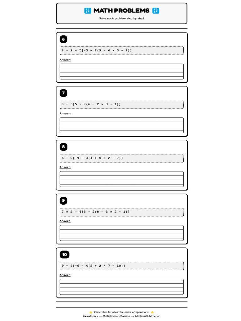 Step-by-Step Math Problem Solutions | PDF
