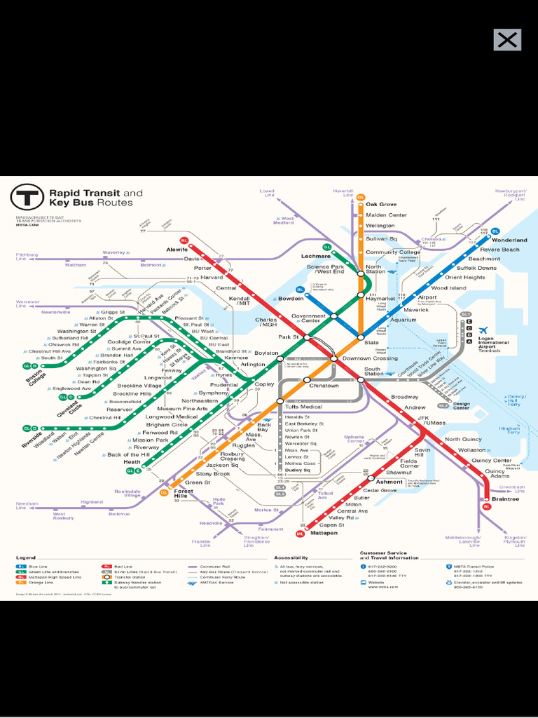 List of MBTA Subway Stations | PDF | Passenger Rail Transport | Transport