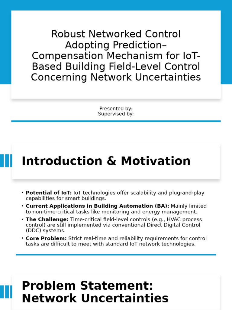 Robust IoT Control for Building Systems | PDF | Kalman Filter ...