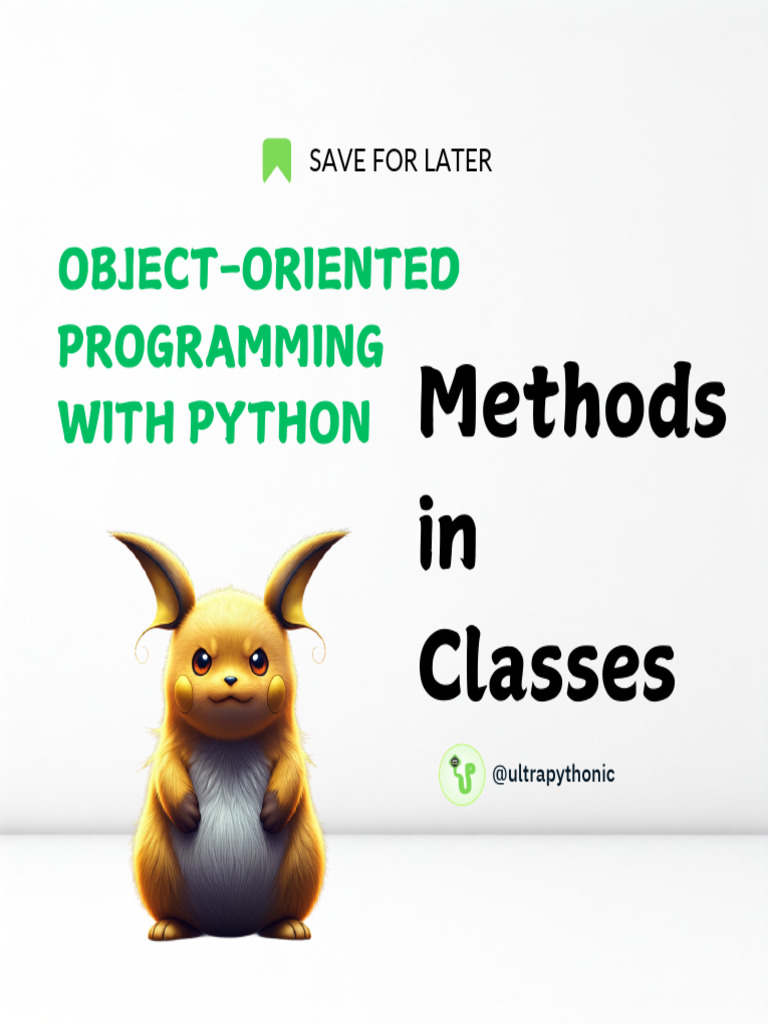 Understanding Methods in Python Classes | PDF