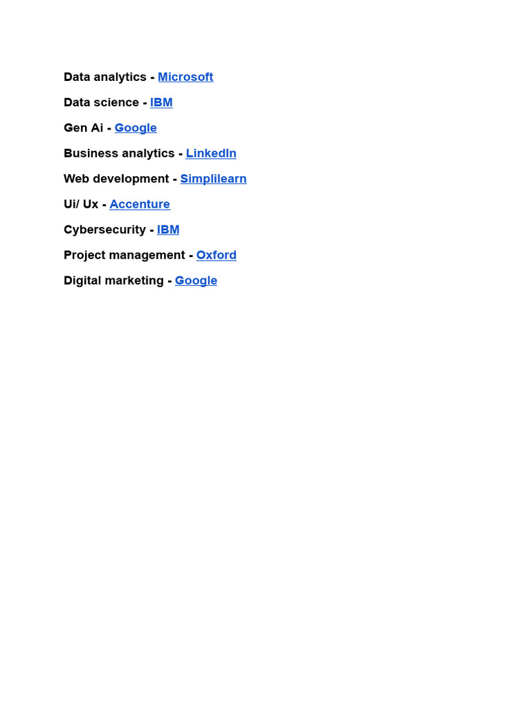 9 Free Certificate Courses For 2025 Pdf