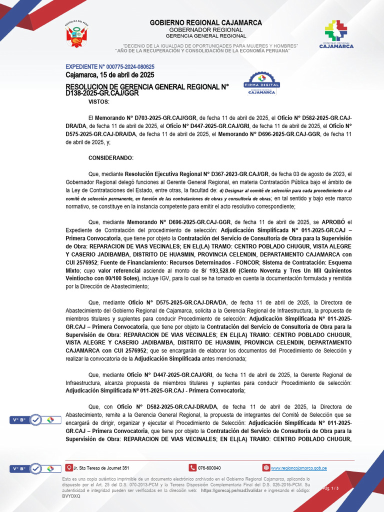 Resolución de Gerencia General Regional | PDF | Regulación | Gobierno