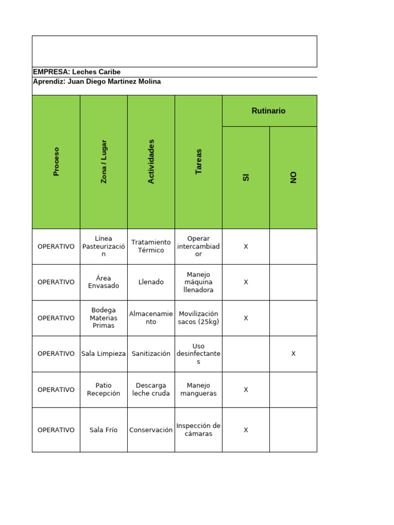 Identificación y Evaluación de Riesgos Laborales | PDF | Riesgo | Dolor ...
