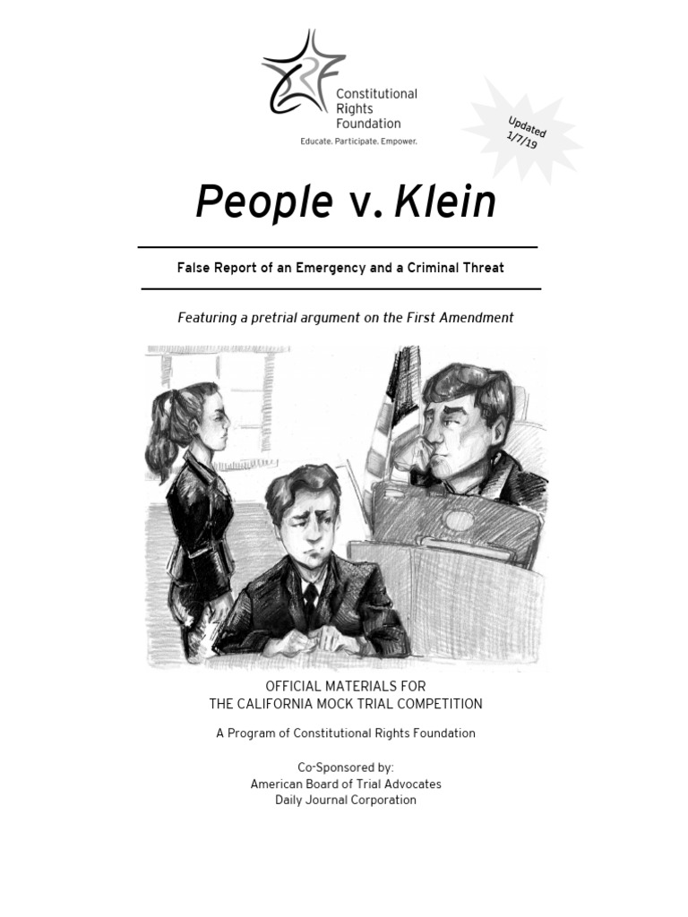 People V Klein Contextual Questions | PDF | Cyberbullying | Bullying