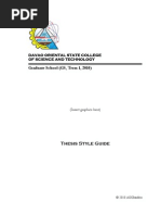 DOSCST-Graduate School Thesis Style Guide AGO924e