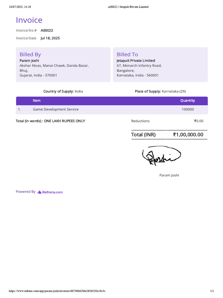 A00022 - Jetapult Private Limited | PDF