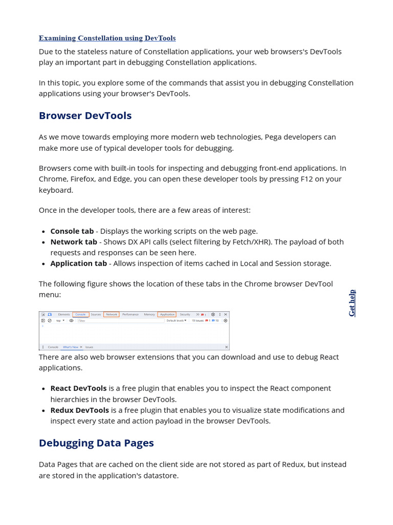 2 Examining Constellation Using DevTools | PDF | Software | Computing