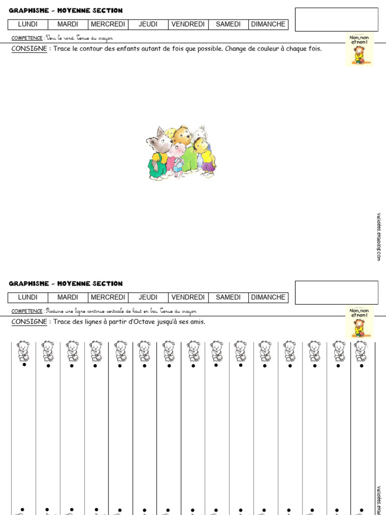 Activités de graphisme MS avec Octave | PDF